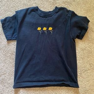 Brandy Melville Three Flower Tee